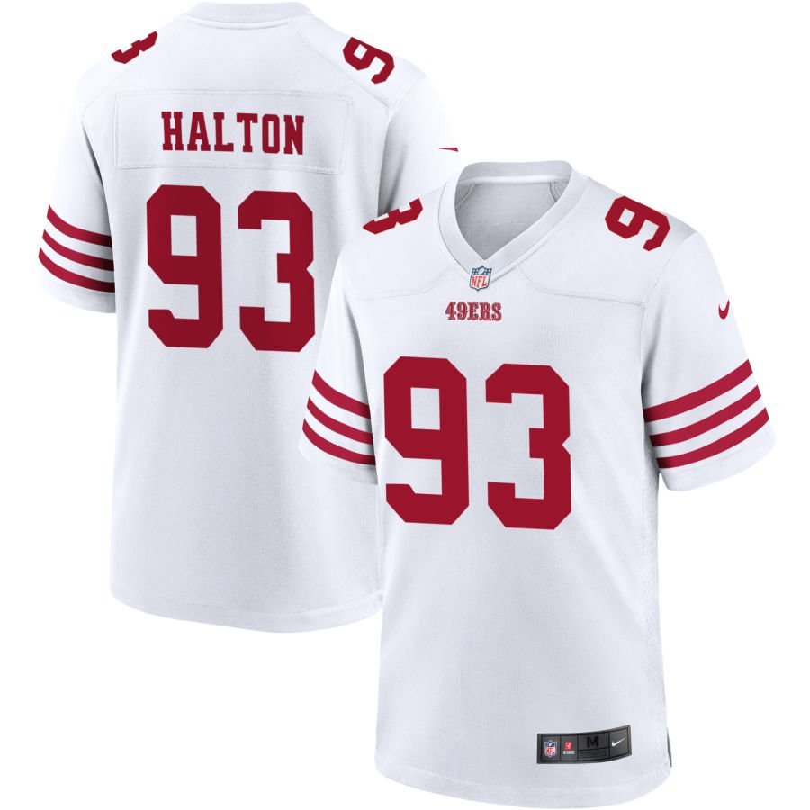 Gracen Halton Men’s Nike White San Francisco 49ers Game Custom Player Jersey