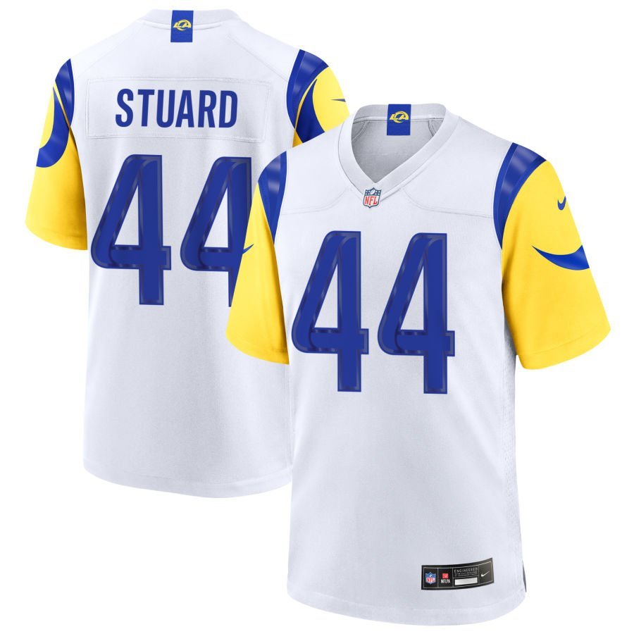 Grant Stuard Men’s Nike White Los Angeles Rams Custom Game Jersey
