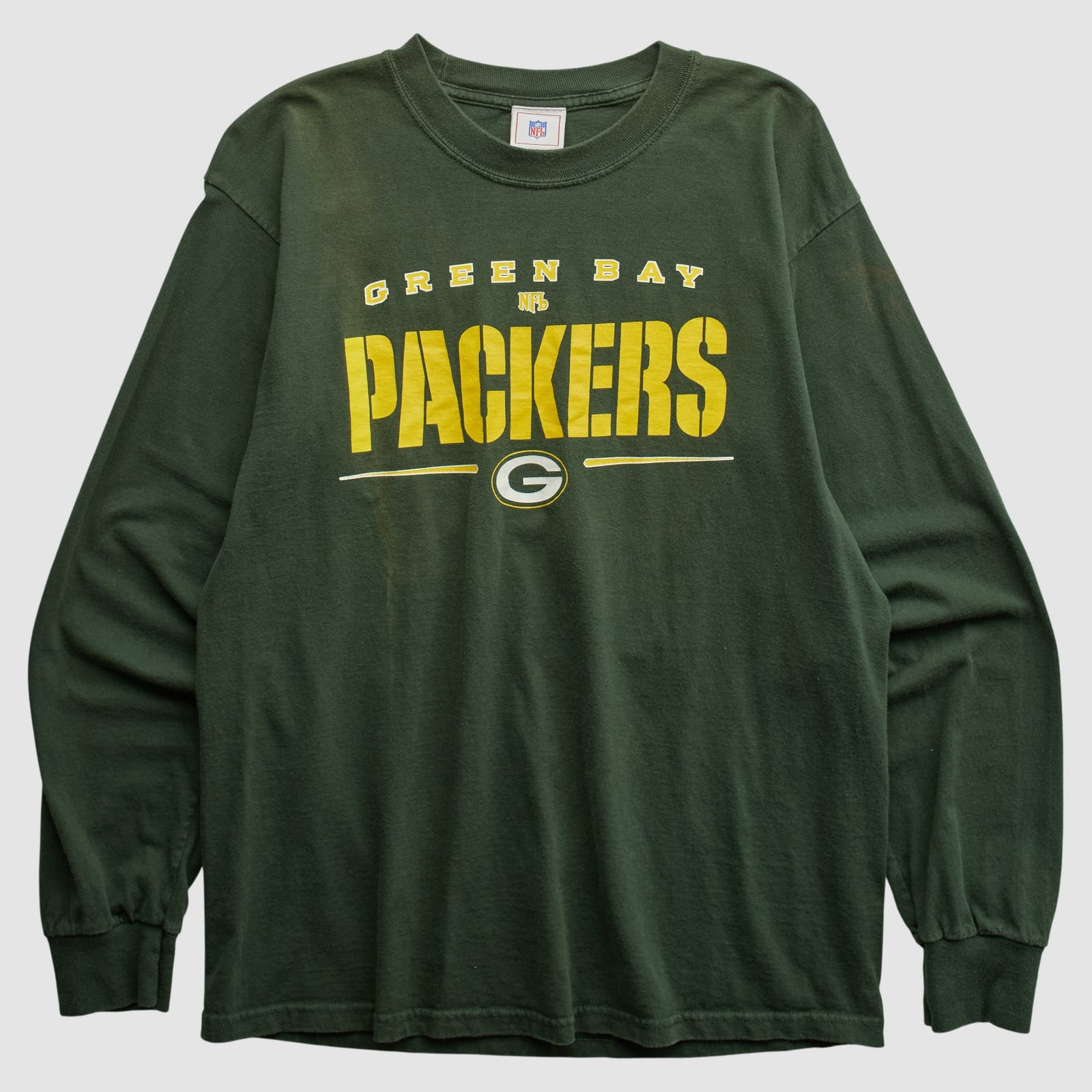 Green Bay Packers NFL 2000s Long Sleeve T-shirt – Green – M by Fanatics Real Vintage
