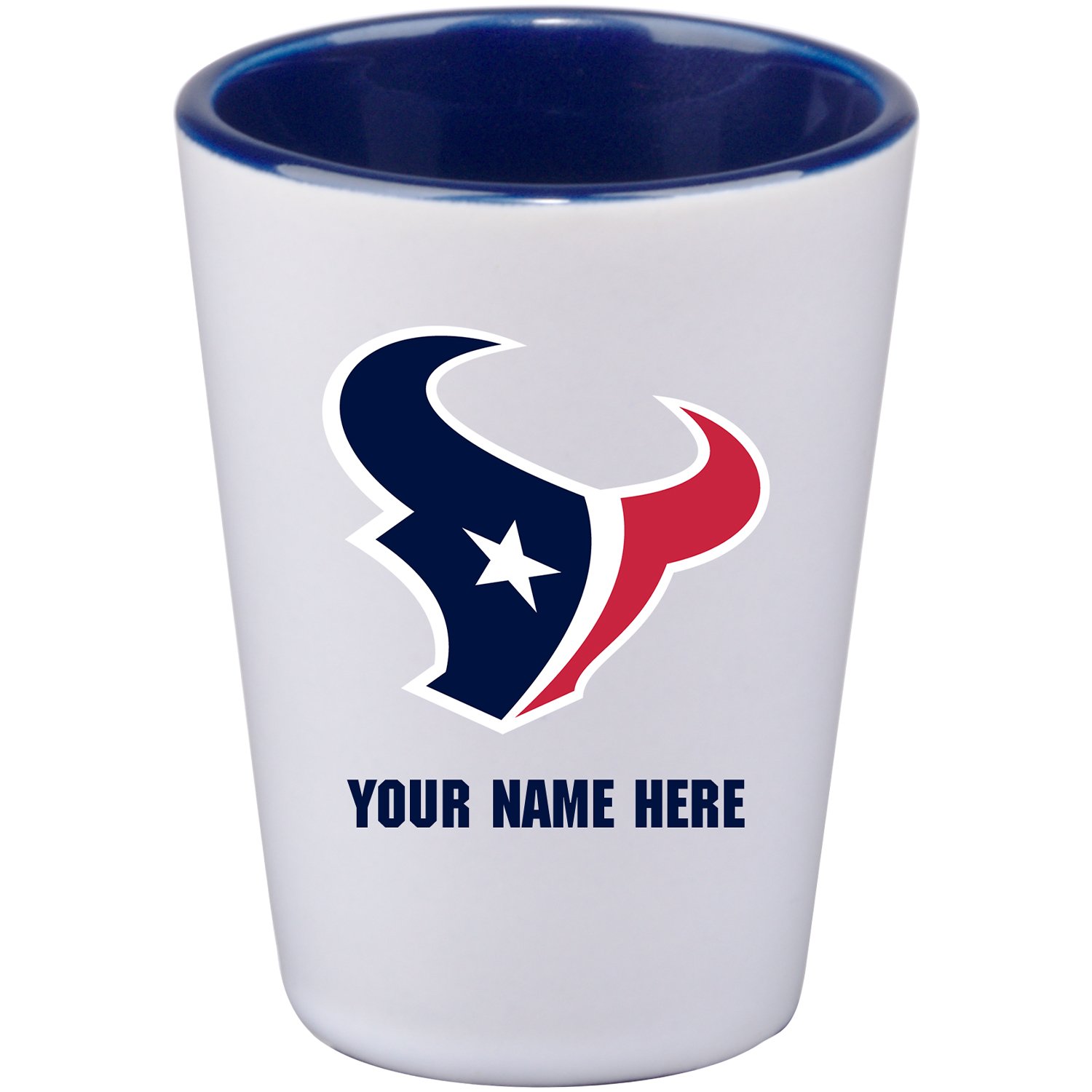 Houston Texans 2oz. Personalized Ceramic Shot Glass