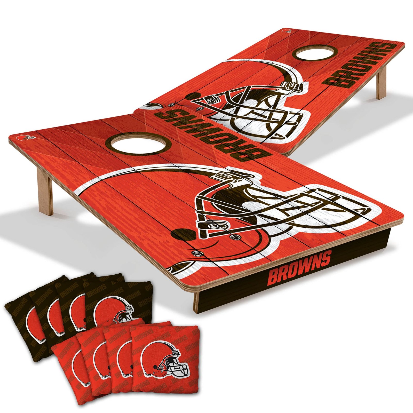 IDNA Cleveland Browns 2′ x 3′ Cornhole Game with Bags