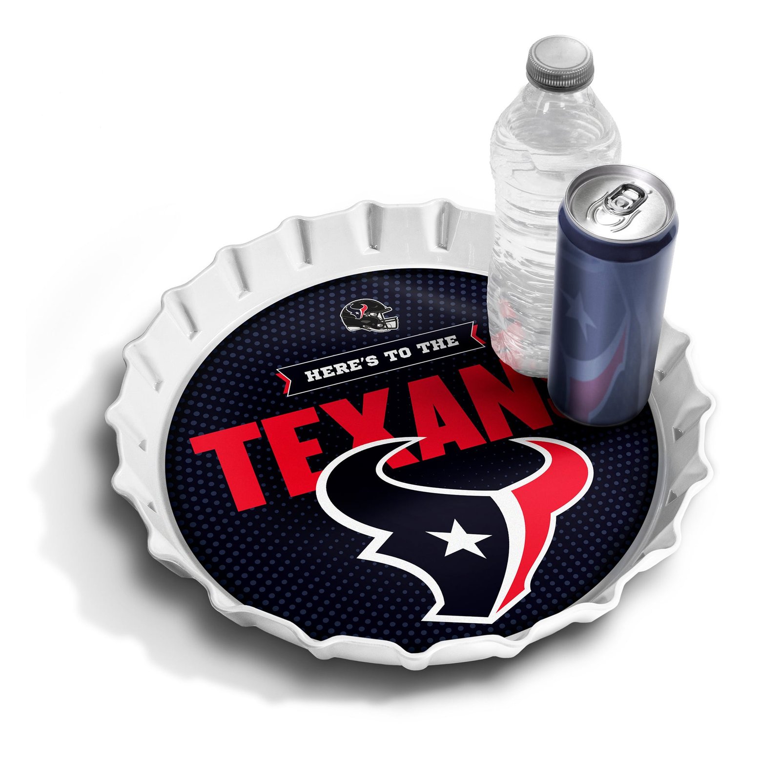 IDNA Houston Texans 13″ Bottle Cap Serving Tray