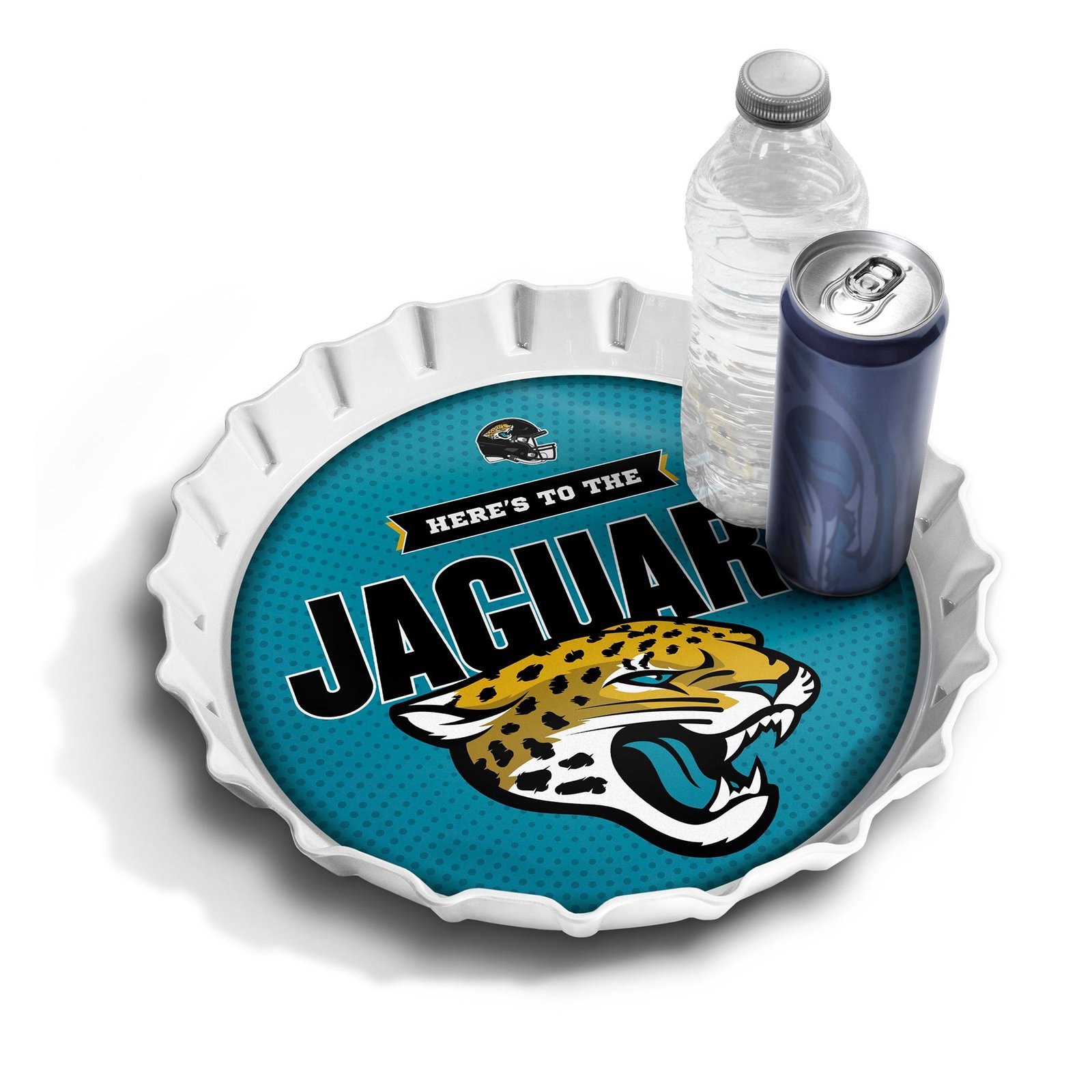 IDNA Jacksonville Jaguars 13″ Bottle Cap Serving Tray