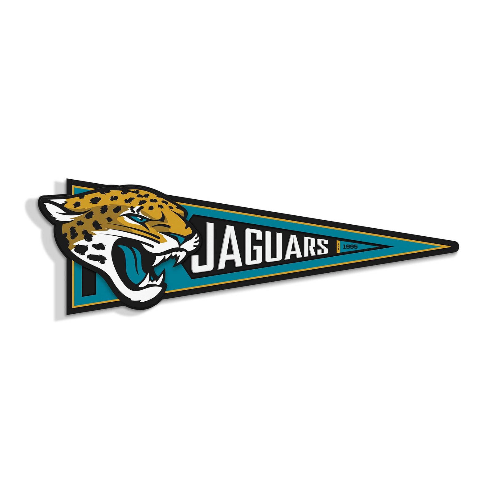 IDNA Jacksonville Jaguars 23″ 3D Pennant Wall Art