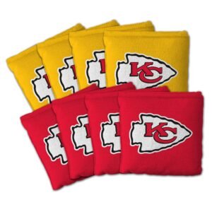 IDNA Kansas City Chiefs Eight-Piece Cornhole Bag Set IDNA Kansas City Chiefs Eight-Piece Cornhole Bag Set