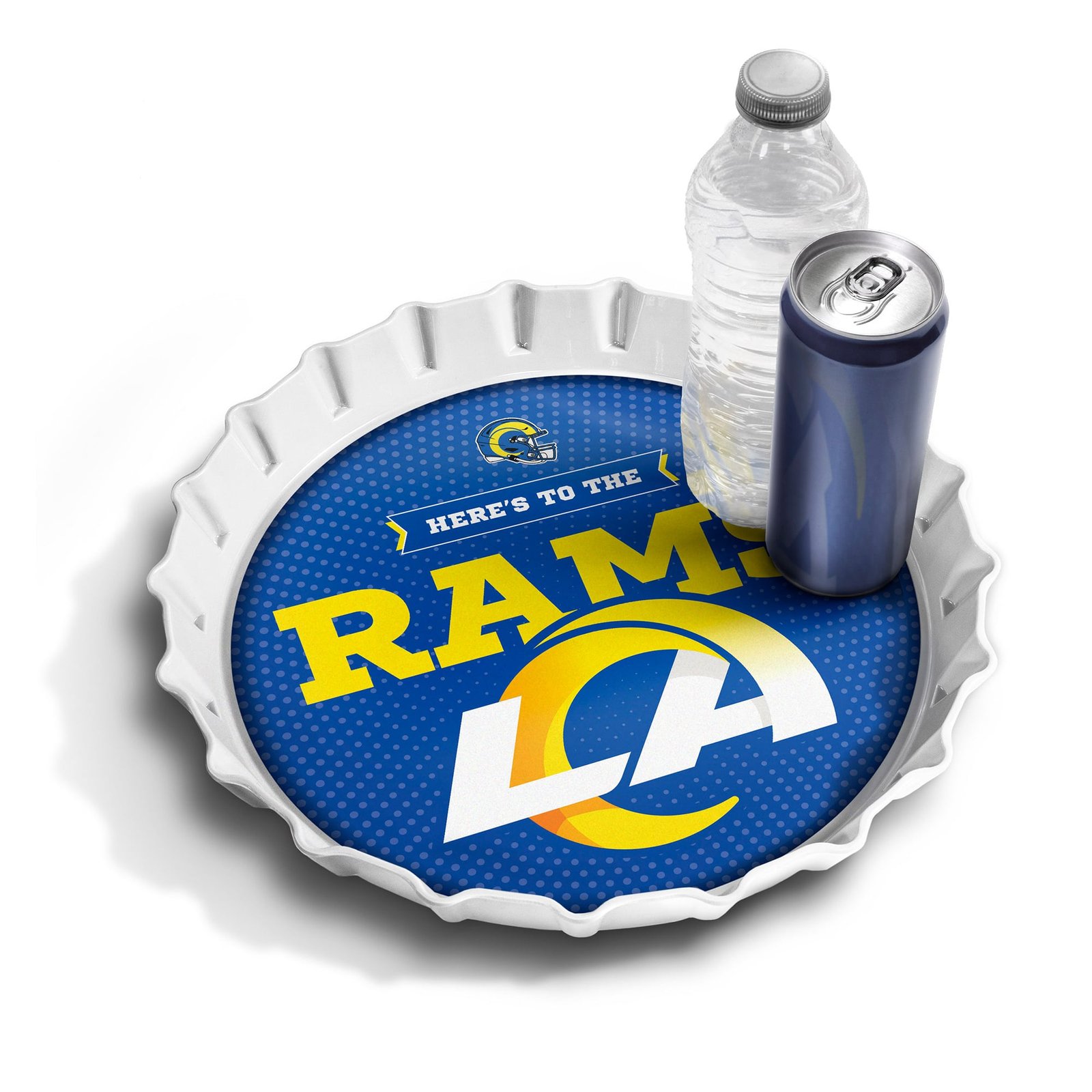 IDNA Los Angeles Rams 13″ Bottle Cap Serving Tray