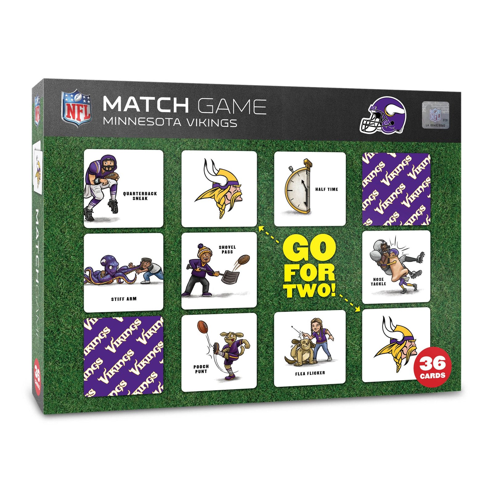 IDNA Minnesota Vikings Licensed Memory Match Game