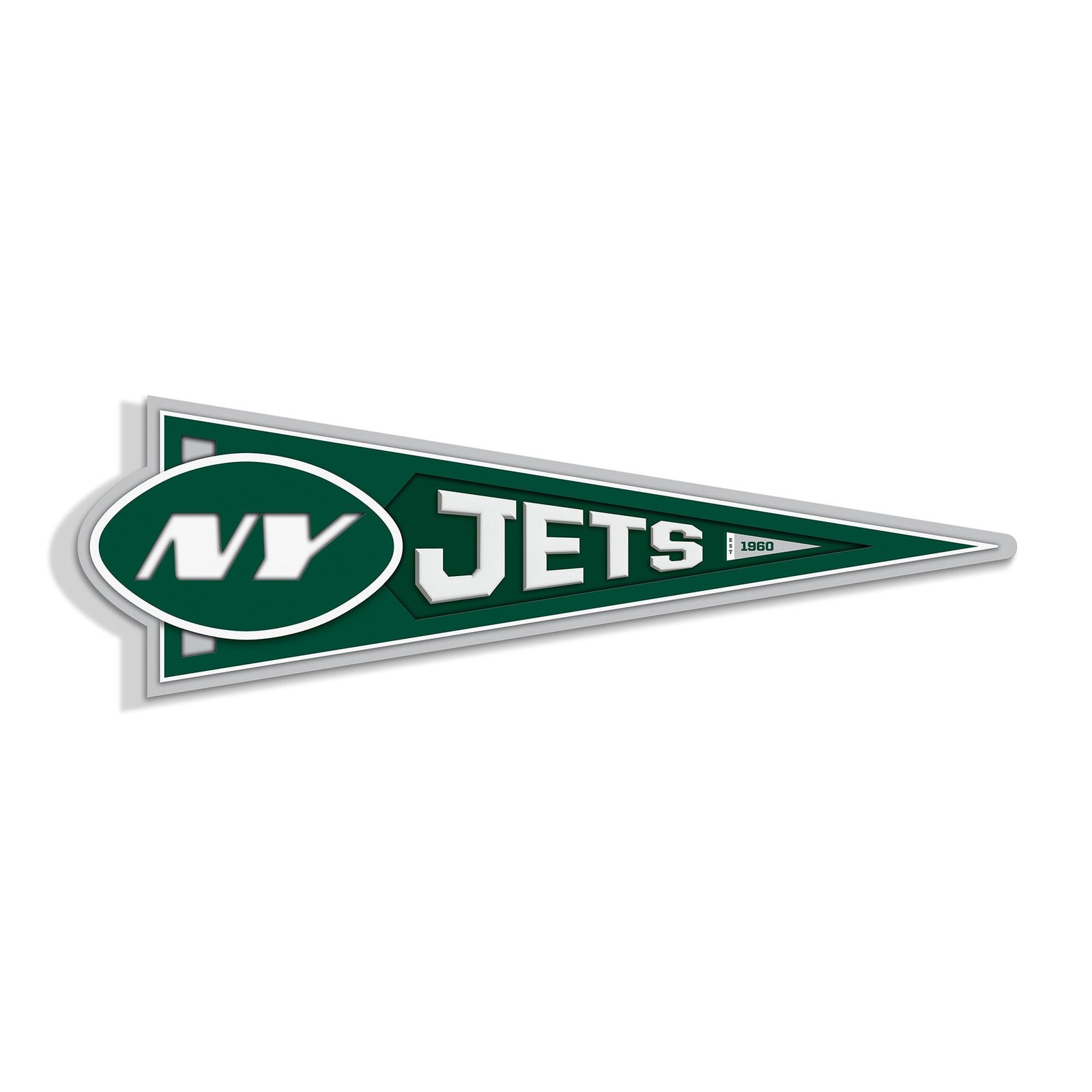 IDNA New York Jets 23″ 3D Pennant Wall Art