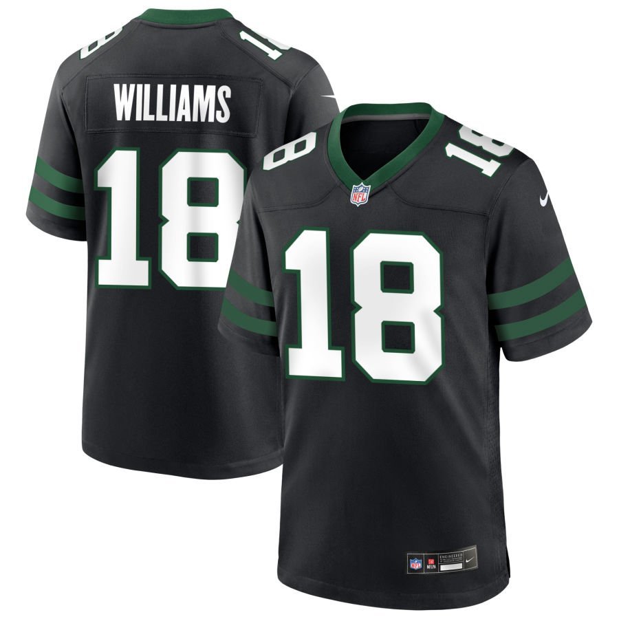 Isaiah Williams Men’s Nike Legacy Black New York Jets Alternate Custom Game Jersey