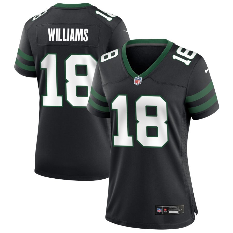 Isaiah Williams Women’s Nike Legacy Black New York Jets Alternate Custom Game Jersey