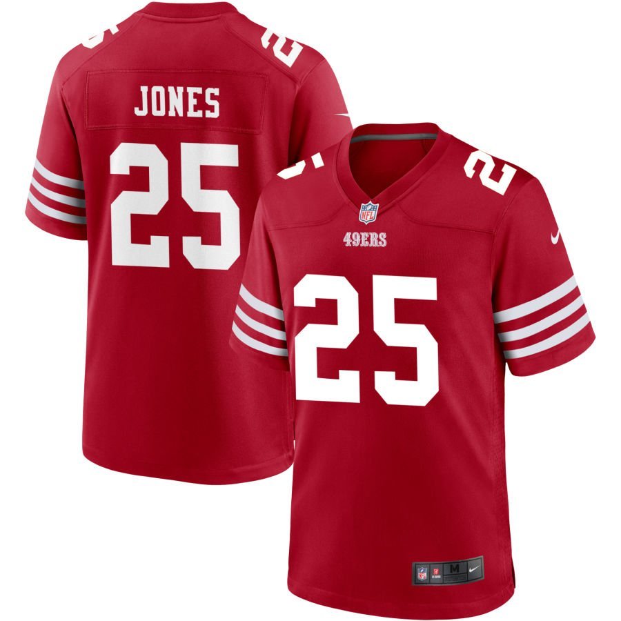 Jack Jones Youth Nike Scarlet San Francisco 49ers Game Custom Jersey