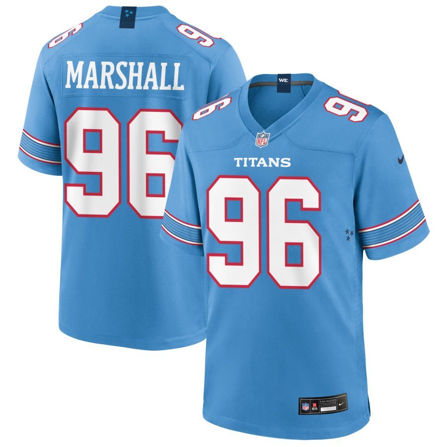 Jackie Marshall Youth Nike Blue Tennessee Titans Game Custom Jersey