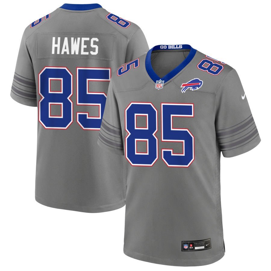 Jackson Hawes Men’s Nike Gray Buffalo Bills Nickel City Custom Game Jersey