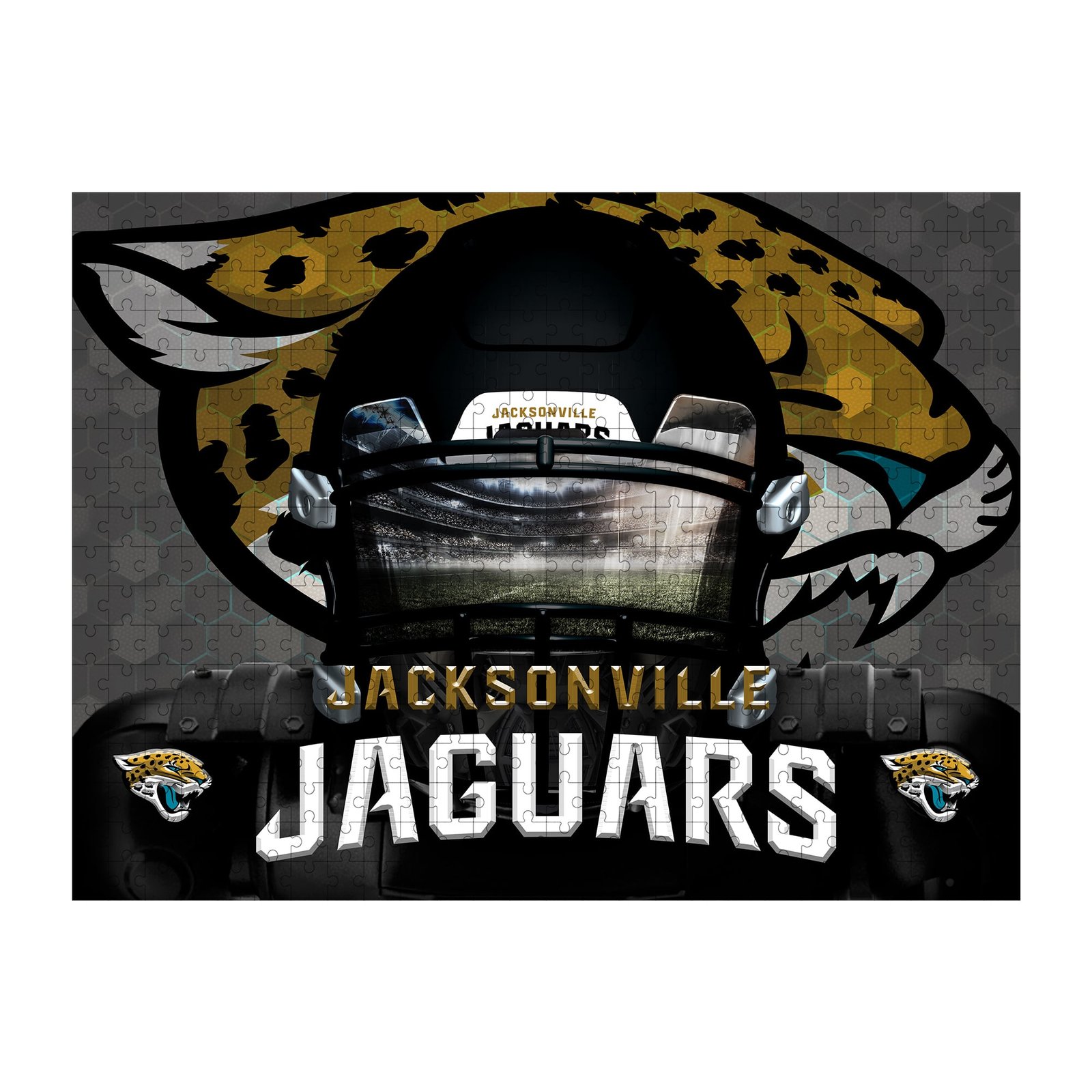 Jacksonville Jaguars 18″ x 24″ 3D Facemask Puzzle