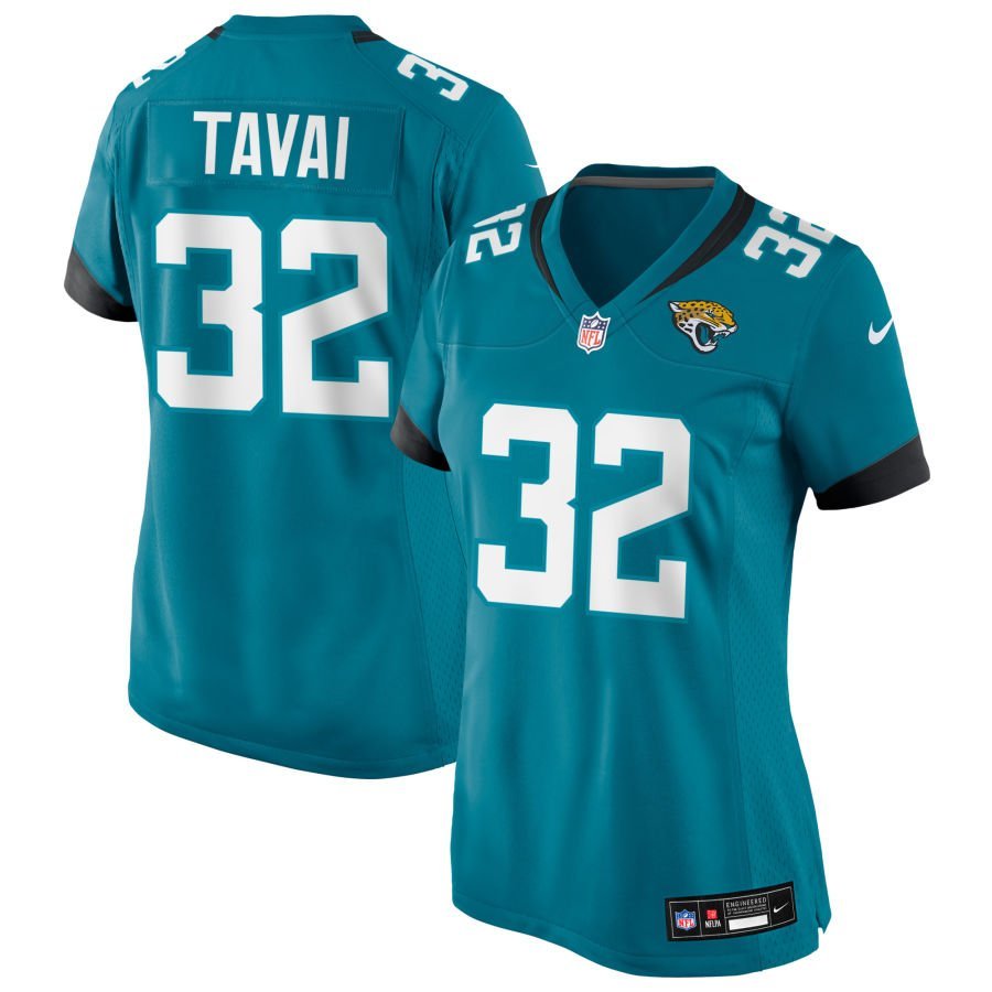 Jahlani Tavai Women’s Nike Teal Jacksonville Jaguars Custom Game Team Jersey