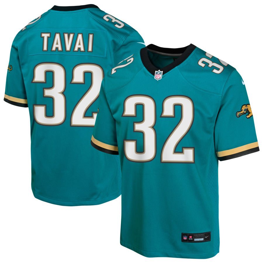 Jahlani Tavai Youth Nike Teal Jacksonville Jaguars Prowler Throwback Custom Game Jersey