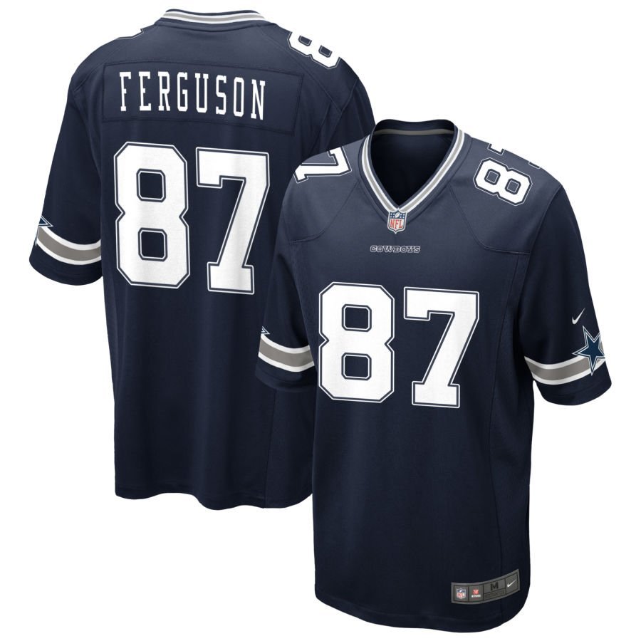 Jake Ferguson Men’s Nike Navy Dallas Cowboys Custom Game Jersey
