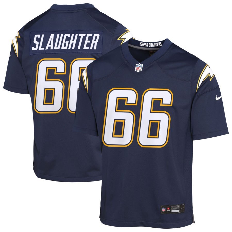 Jake Slaughter Youth Nike Navy Los Angeles Chargers Alternate Super Chargers Game Custom Jersey