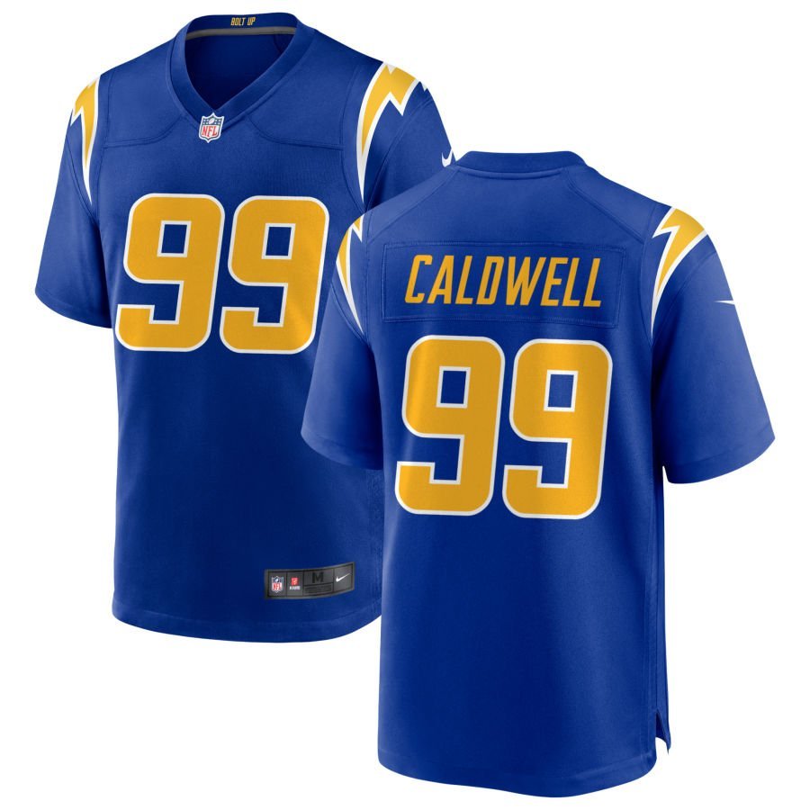 Jamaree Caldwell Men’s Nike Royal Los Angeles Chargers Alternate Custom Game Jersey