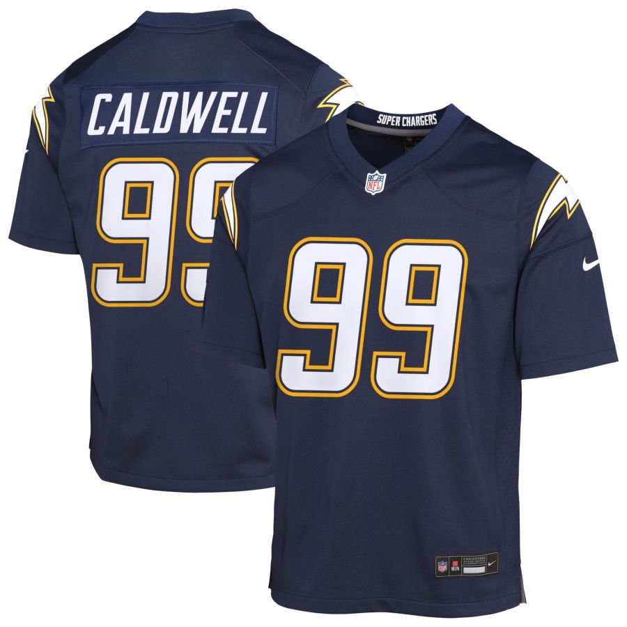 Jamaree Caldwell Youth Nike Navy Los Angeles Chargers Alternate Super Chargers Game Custom Jersey