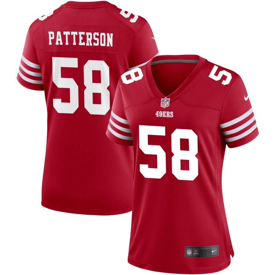 Jarrett Patterson Women’s Nike Scarlet San Francisco 49ers Game Custom Jersey