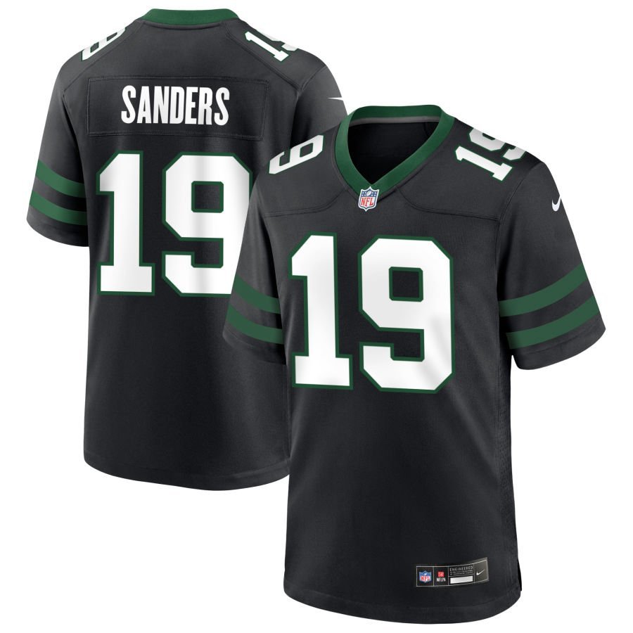 Jason Sanders Men’s Nike Legacy Black New York Jets Alternate Custom Game Jersey