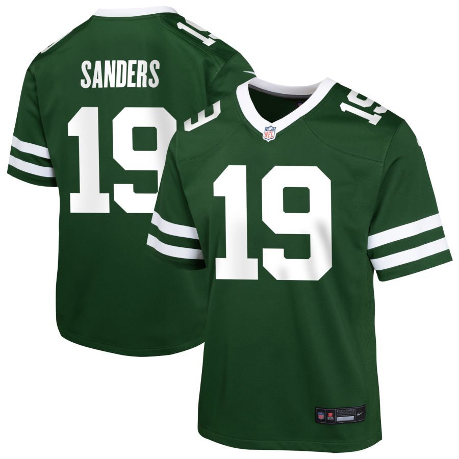 Jason Sanders Youth Nike Legacy Green New York Jets Custom Game Jersey