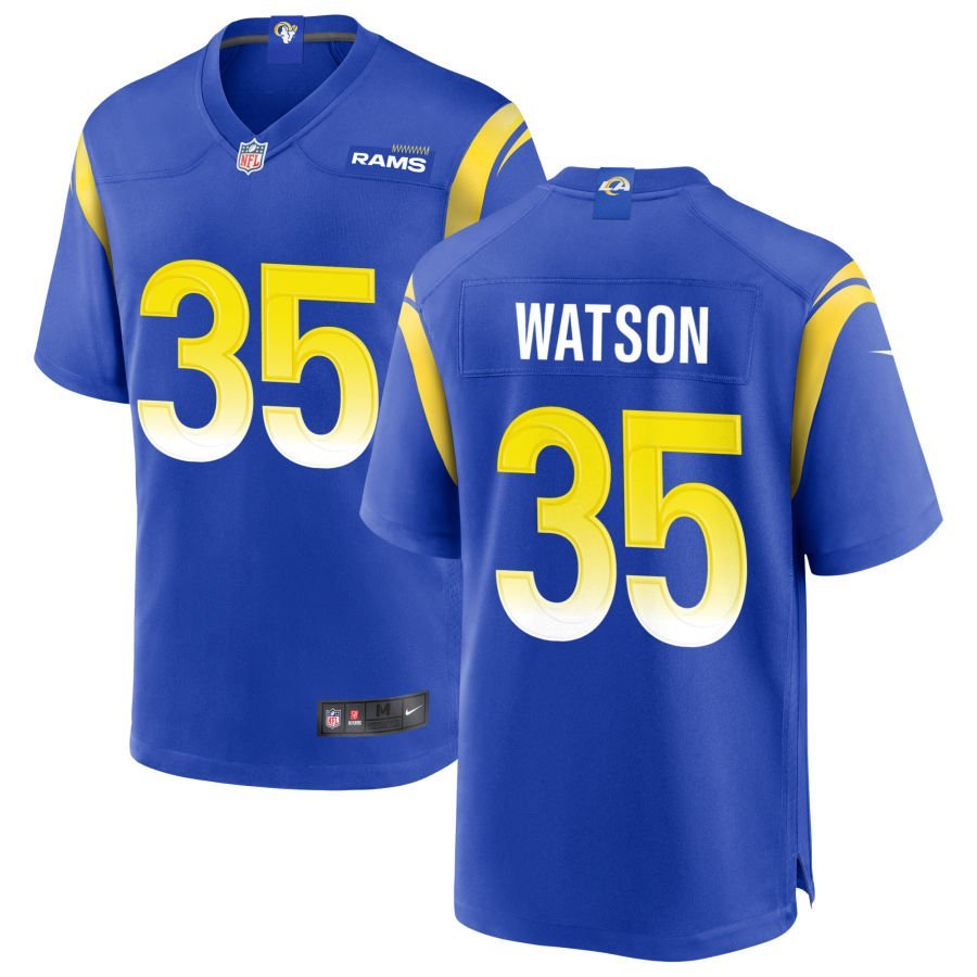 Jaylen Watson Men’s Nike Royal Los Angeles Rams Custom Game Jersey