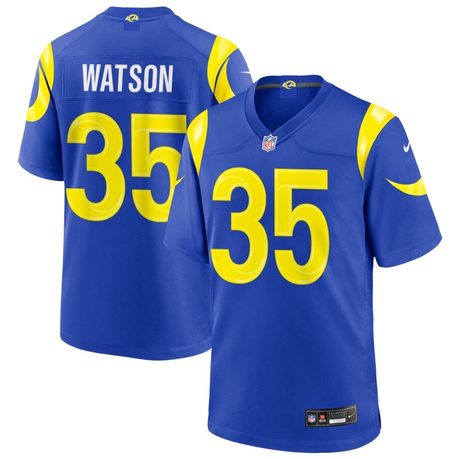 Jaylen Watson Men’s Nike Royal Los Angeles Rams Custom Game Jersey