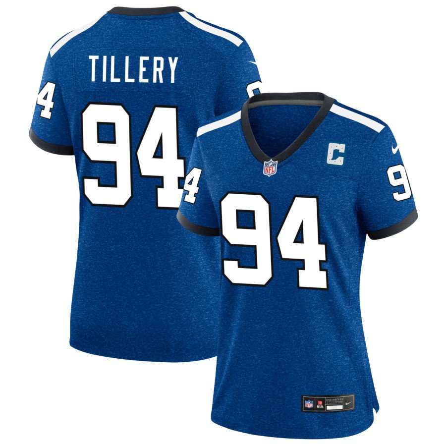 Jerry Tillery Women’s Nike Royal Indianapolis Colts Indiana Nights Alternate Custom Game Jersey