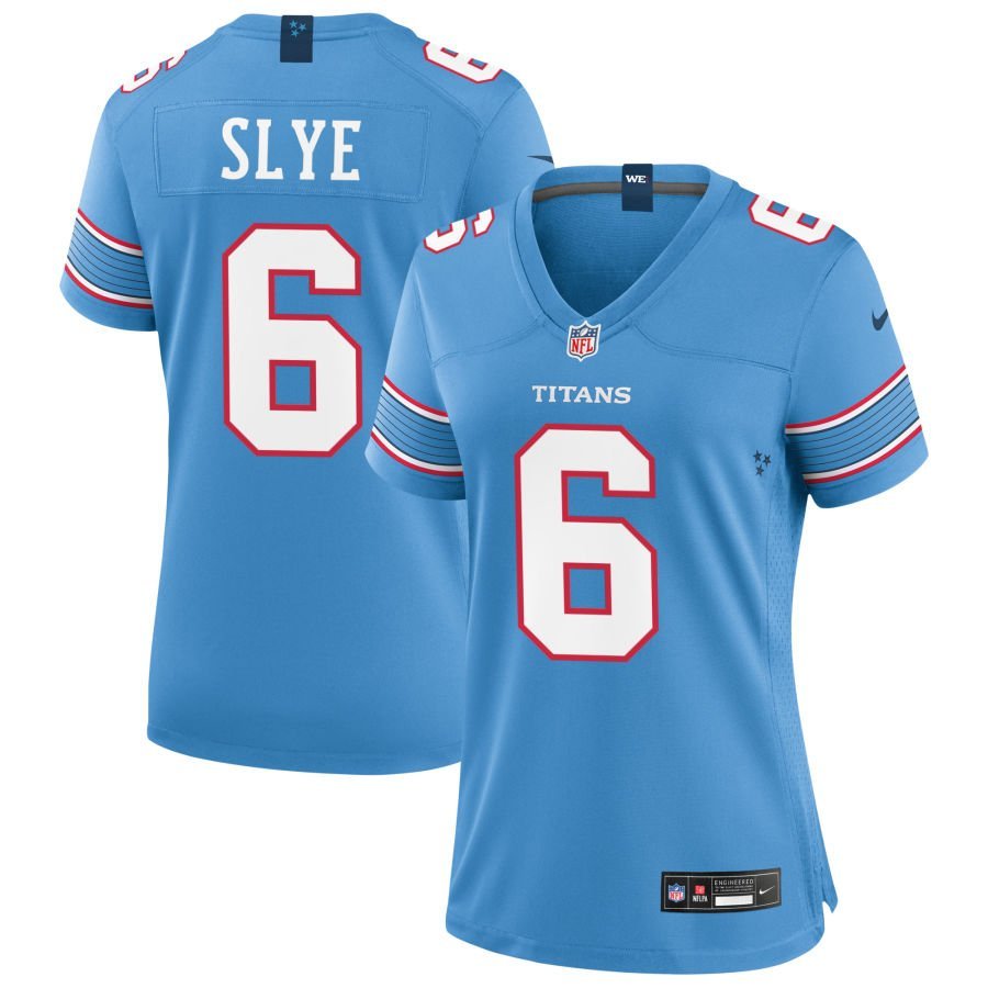 Joey Slye Women’s Nike Light Blue Tennessee Titans Game Custom Jersey