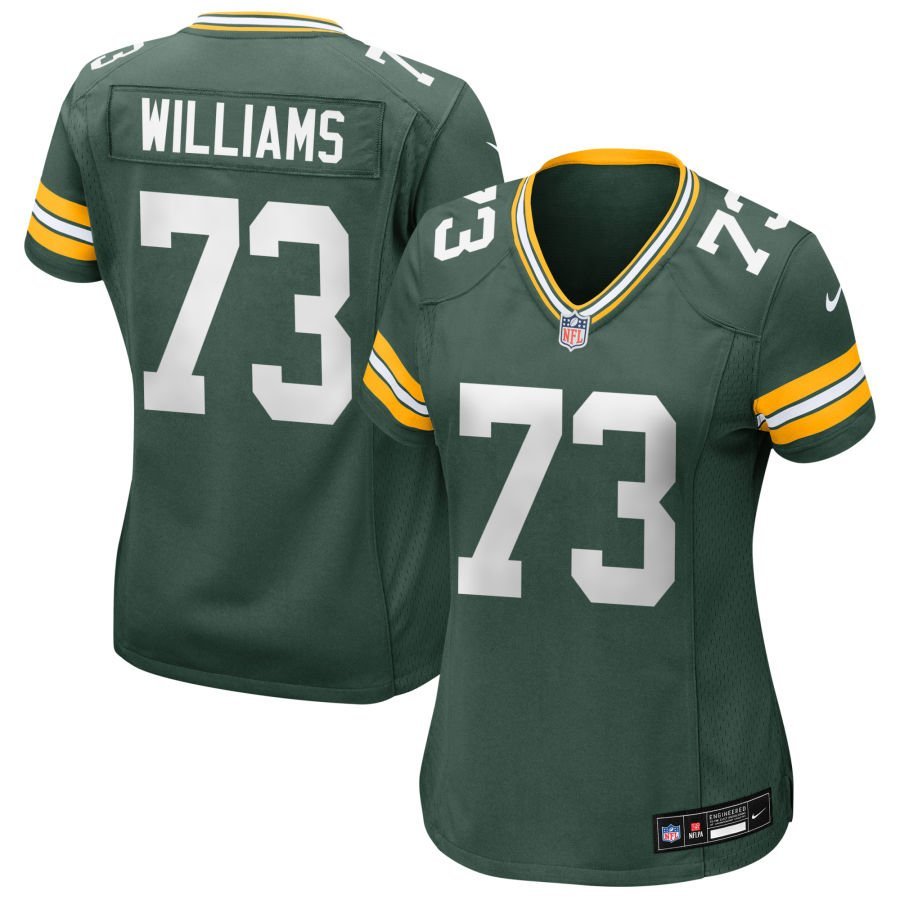 John Williams Women’s Nike Green Green Bay Packers Custom Game Jersey