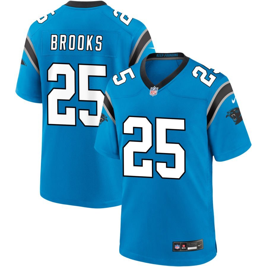 Jonathon Brooks Men’s Nike Blue Carolina Panthers Alternate Custom Game Jersey