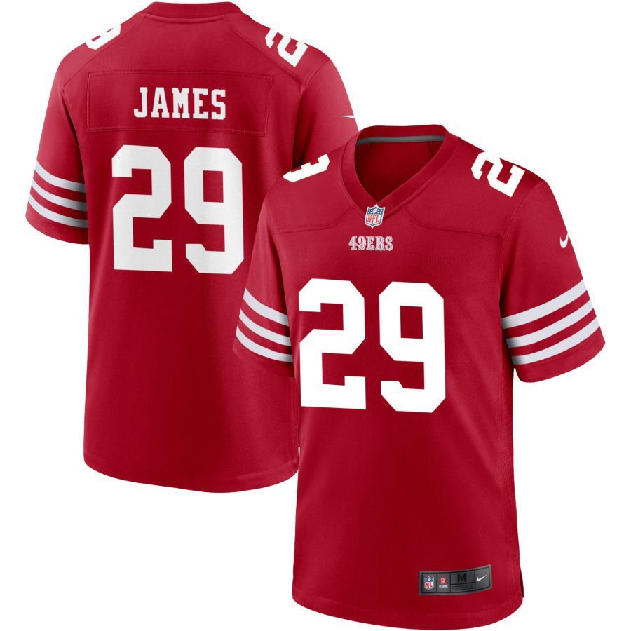 Jordan James Youth Nike Scarlet San Francisco 49ers Game Custom Jersey