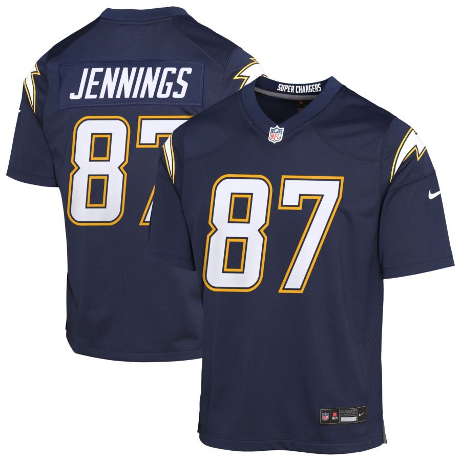 Jordan Jefferson Youth Nike Navy Los Angeles Chargers Alternate Super Chargers Game Custom Jersey