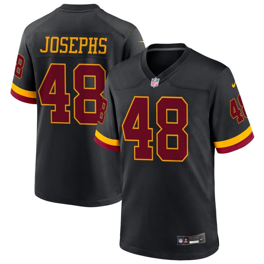Joshua Josephs Men’s Nike Black Washington Commanders Hail Raiser Alternate Custom Game Jersey