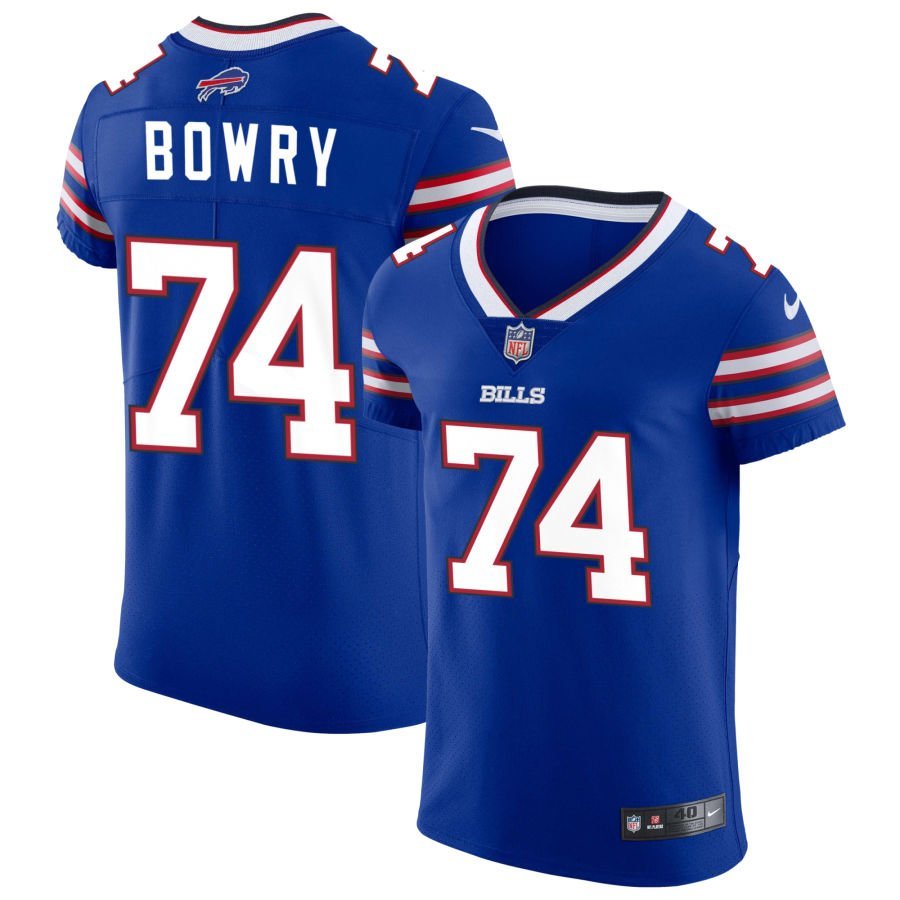 Jude Bowry Men’s Nike Royal Buffalo Bills Vapor Elite Custom Jersey