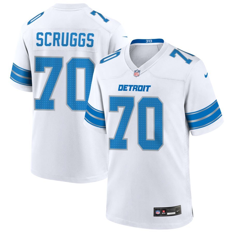 Juice Scruggs Men’s Nike White Detroit Lions Custom Game Jersey Juice Scruggs Men’s Nike White Detroit Lions Custom Game Jersey