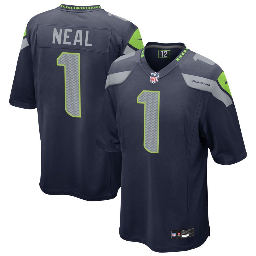 Julian Neal Men’s Nike College Navy Seattle Seahawks Custom Game Jersey