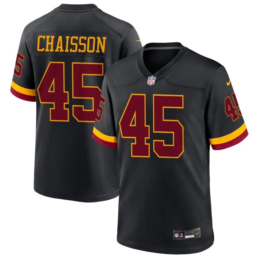 K’Lavon Chaisson Men’s Nike Black Washington Commanders Hail Raiser Alternate Custom Game Jersey
