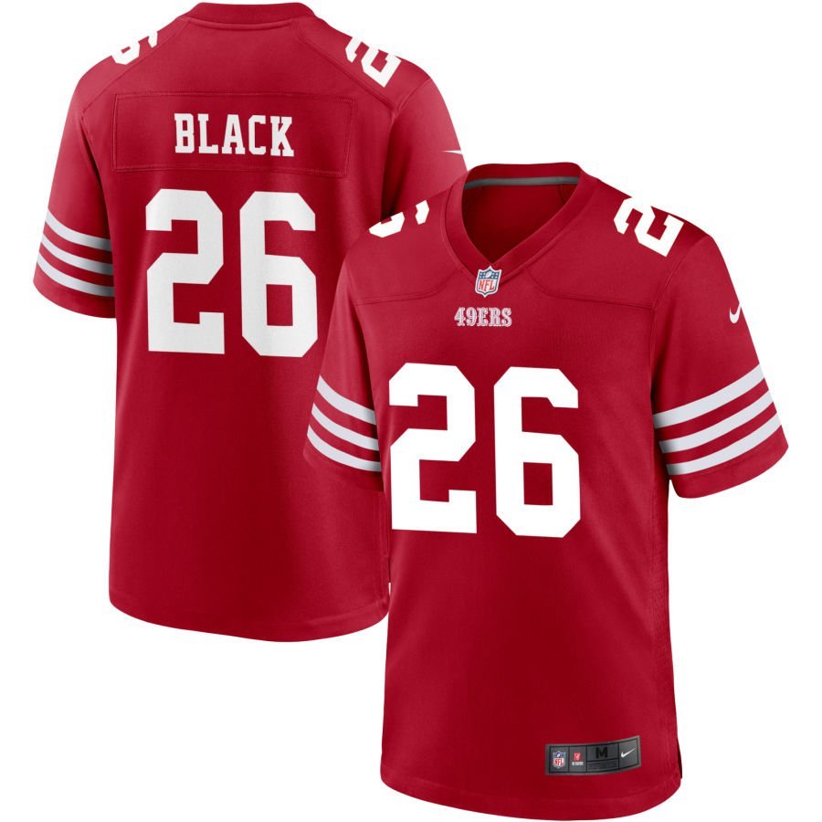 Kaelon Black Men’s Nike Scarlet San Francisco 49ers Custom Jersey