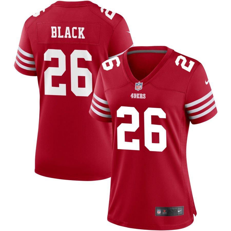 Kaelon Black Women’s Nike Scarlet San Francisco 49ers Game Custom Jersey