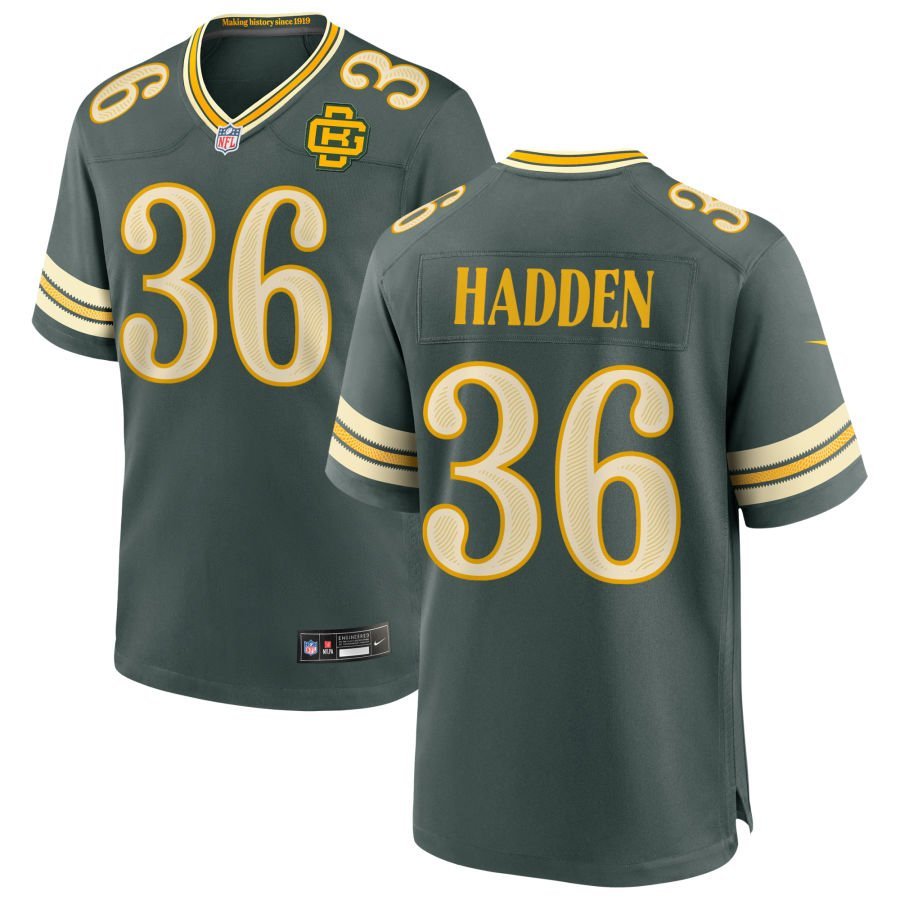 Kamal Hadden Men’s Nike Green Green Bay Packers 2026 Rivalries Collection Game Custom Jersey