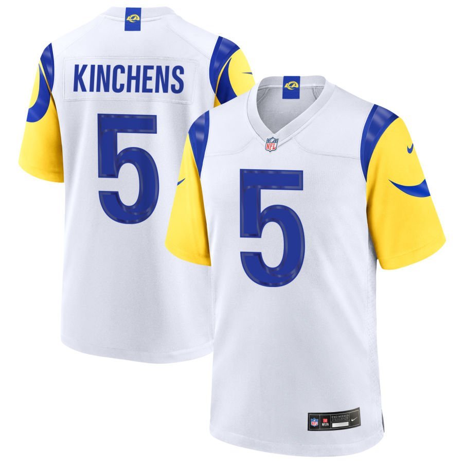 Kamren Kinchens Youth Nike White Los Angeles Rams Custom Game Jersey