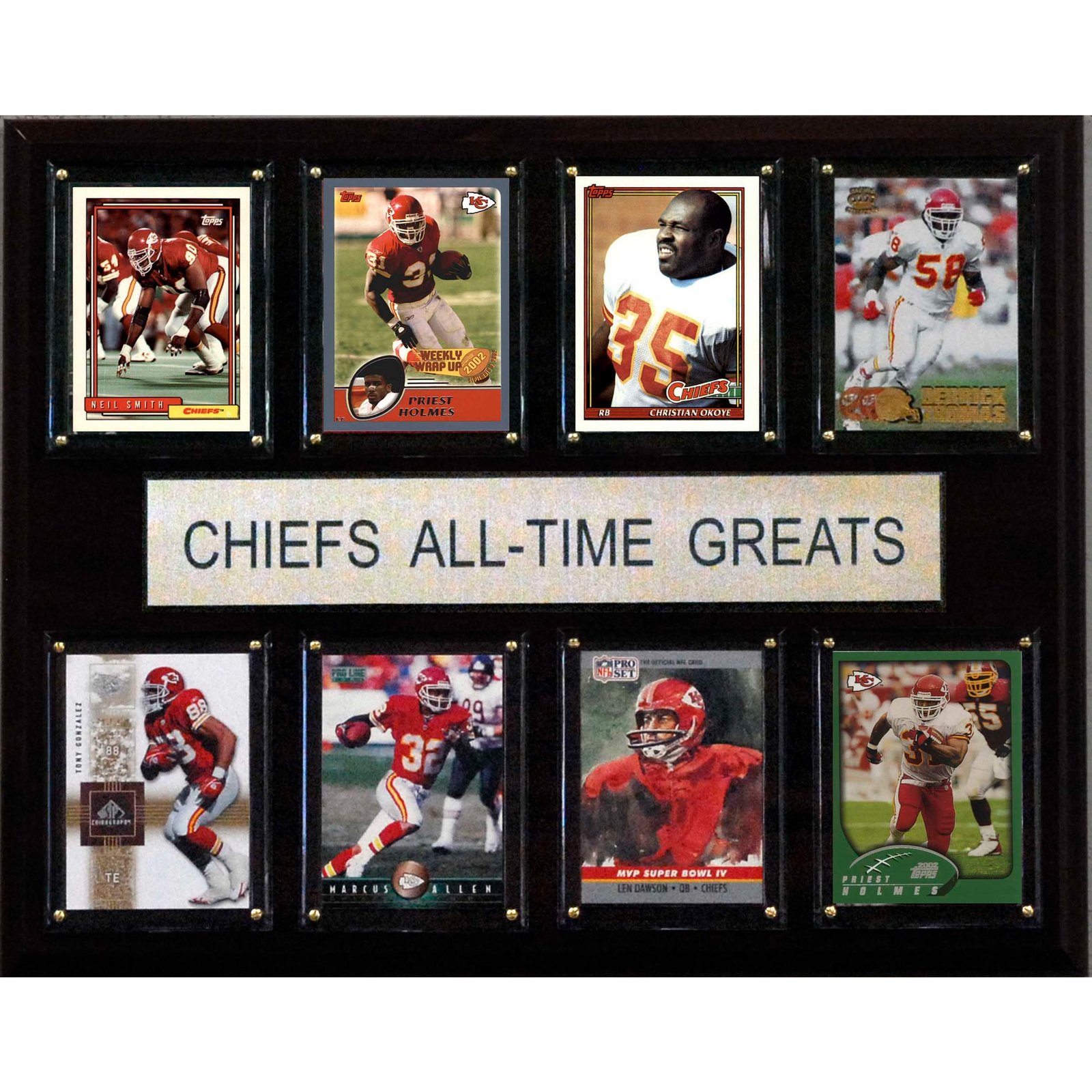 Kansas City Chiefs 12” x 15” All-Time Greats Plaque