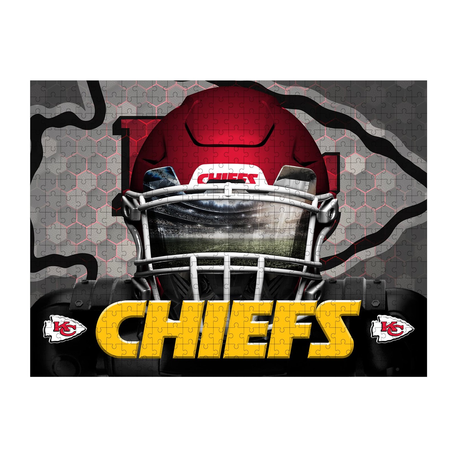 Kansas City Chiefs 18″ x 24″ 3D Facemask Puzzle