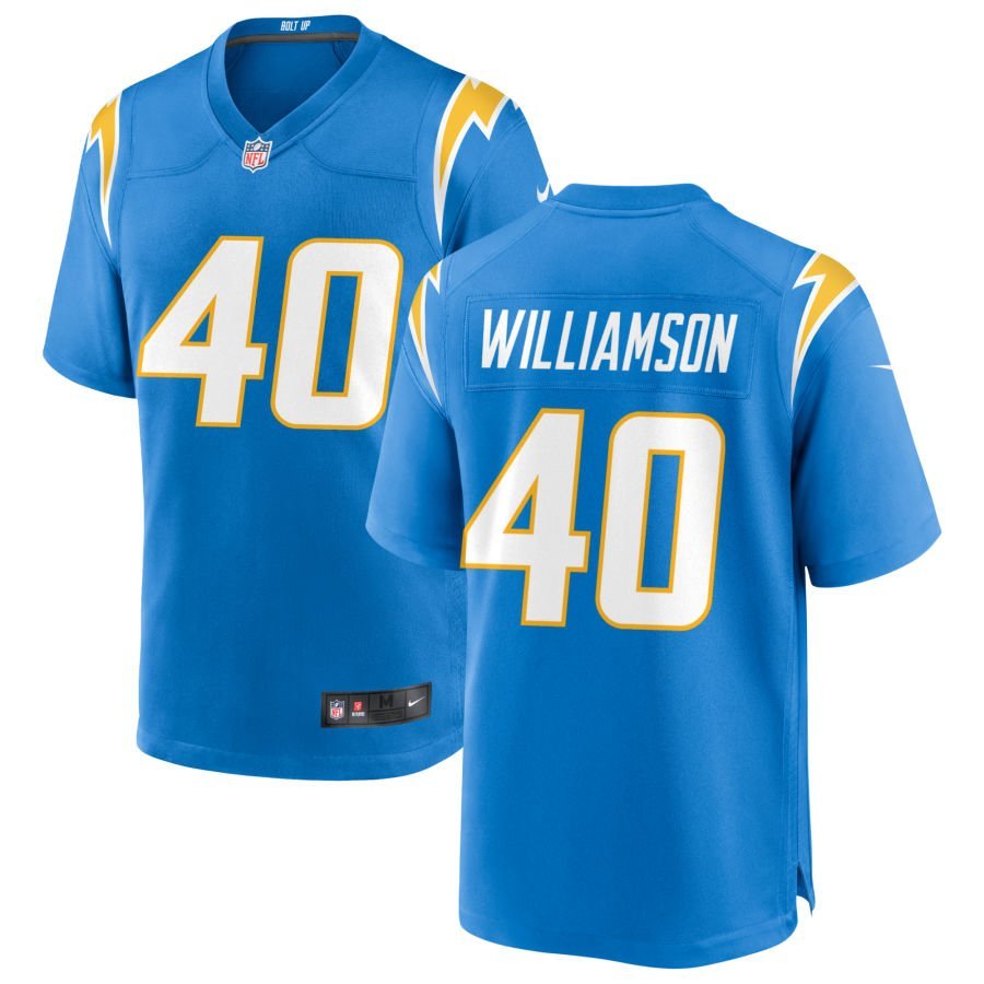 Kendall Williamson Men’s Nike Powder Blue Los Angeles Chargers Custom Game Jersey