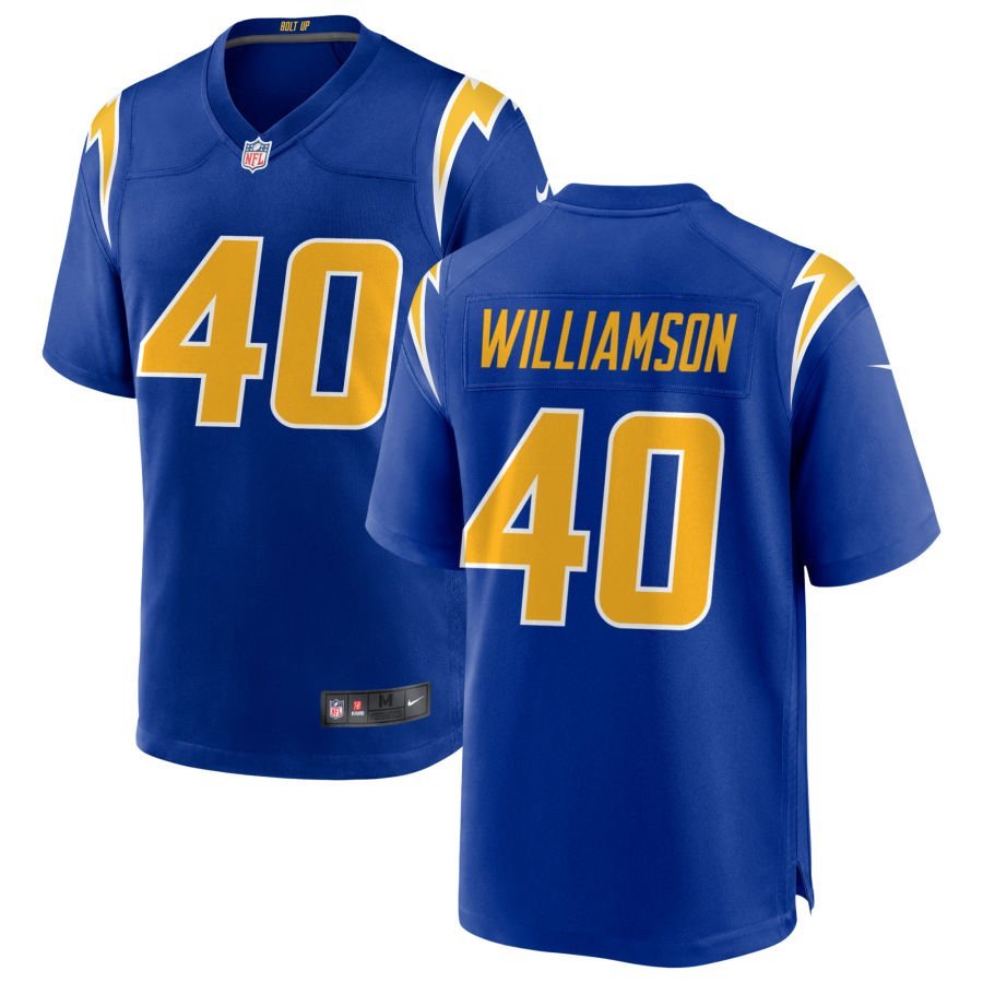Kendall Williamson Men’s Nike Royal Los Angeles Chargers Alternate Custom Game Jersey