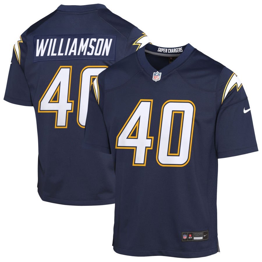 Kendall Williamson Youth Nike Navy Los Angeles Chargers Alternate Super Chargers Game Custom Jersey