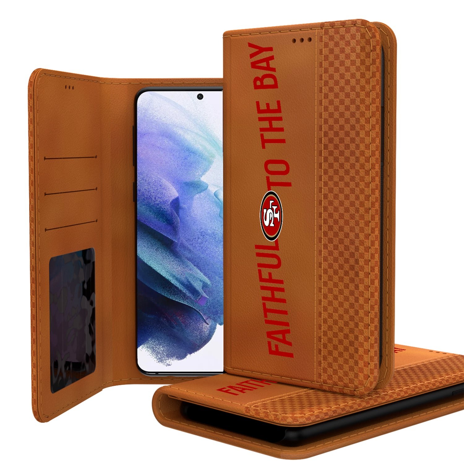 Keyscaper Brown San Francisco 49ers Galaxy Folio Case